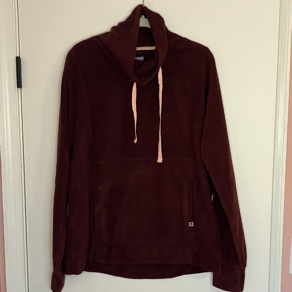 Ocean + Coast Maroon Fleece Pullover - Picture 1 of 6